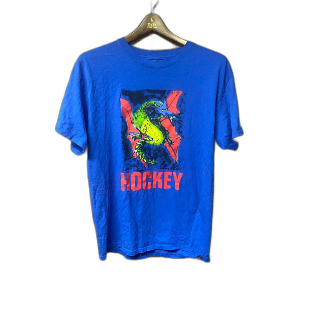 HOCKEY streetwear dragon t-shirt tee size L eyes without a face